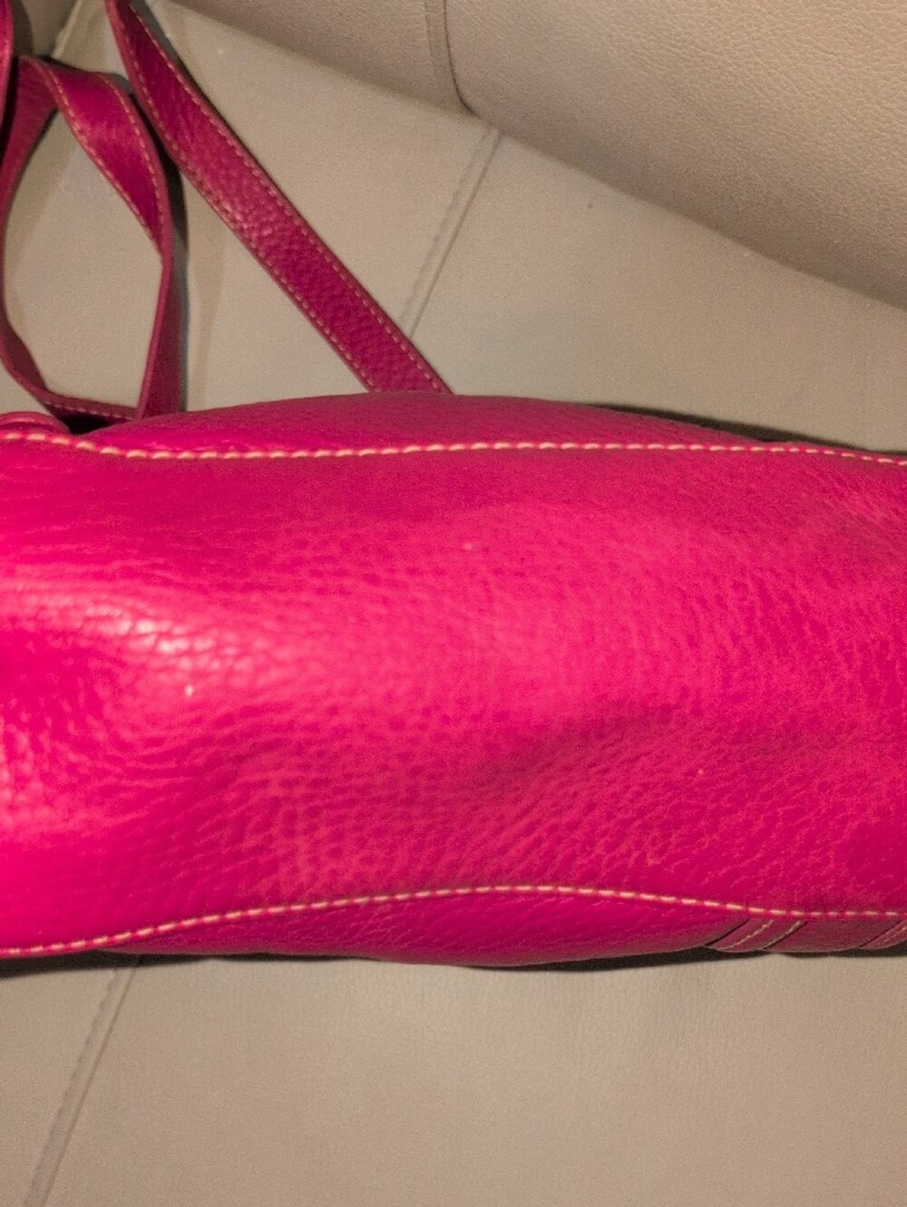 Fossil Fuchsia Leather Shoulder Bag - Picture 9 of 16